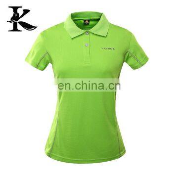 OEM circulating ventilation polo shirts outdoor short tee for women