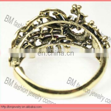 vintage metal peacock shape gold bangle bracelets hot sale jewelry