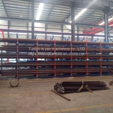 Warehouse stacking shelves for aluminum profiles
