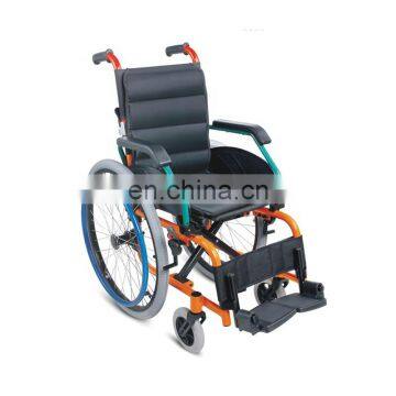 Rehabilitation equipment folding lightweight pediatric children wheelchair for kids