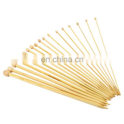 36 x Bamboo Single Pointed Knitting Needles 18 Sizes Carbonized 2mm-10mm