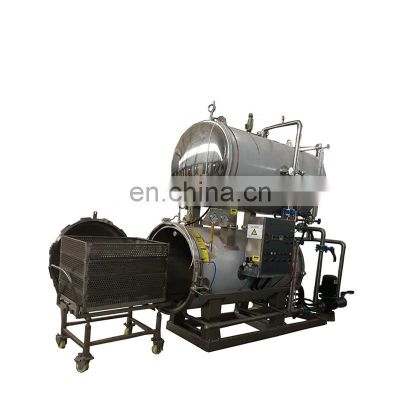 new type heat exchanger water steam retort for canned beef