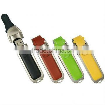 2013 New Products/Promotion Leather USB Flash Drive
