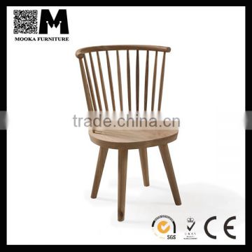 China supplier cheap windsor comfortable seat wood dining chair