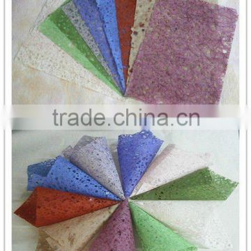 Natural abaca fiber paper for wrapping flower and gift