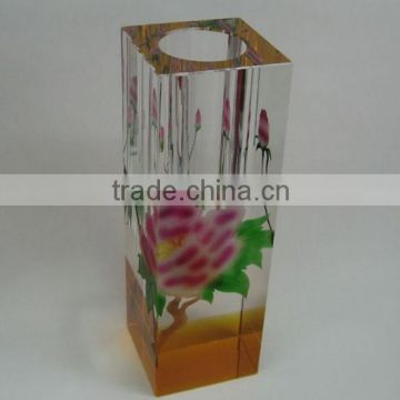 High quality crystal flower vase for home decoration decoration CV-1046