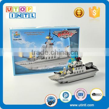 ABS plastic DIY building block army battle ship toy                        
                                                                                Supplier's Choice