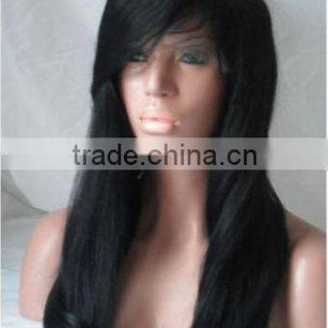Hot Beauty 20" #1B Silky Straight, Indian remy hair Full lace wig