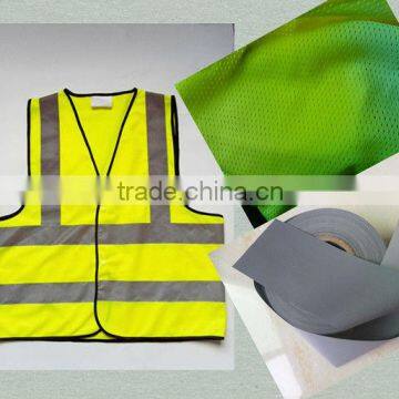 hi-visible reflective and safety mesh vest