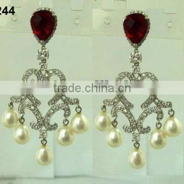 2013 new fashion pearl earrings paypal accepted