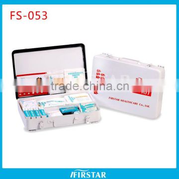 Professional White Metal Wall Bracket medical first aid kits for 15 persons at home, in workshops, factories, hotels                        
                                                Quality Choice