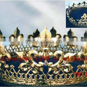 new design gold metal crown