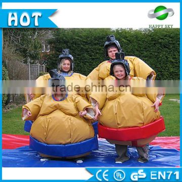 Top Selling 0.45mm PVC China indoor&outdoor cheap inflatable sumo suits, adult&kids sumo wrestling suits for sale