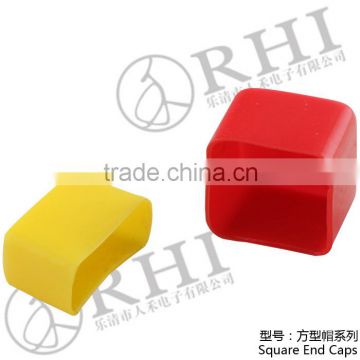 Soft PVC Square End Caps Covers /PVC retangular end cap