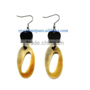 Buffalo horn jewelry, buffalo horn earrings VVE-185