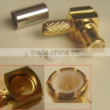 MCX male right angle crimp RG174 RG316 RG188 connector