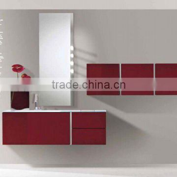 european hot sell bathroom furniture with glass basin