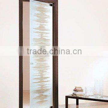 wooden doorcase glass swing door