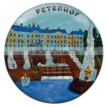Russia souvenir hand painted ceramic plates