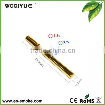 2015 newest slim gold pen type wax vaporizer with 510 voltage adjustable battery