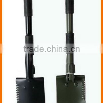 spade and pickaxe Full black iron piece double plastic covers Folding shovel hot sell mini garden tool USA