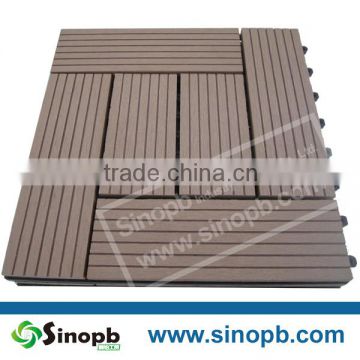 DIY outdoor floor deck tile with plastic grid for floor decoration