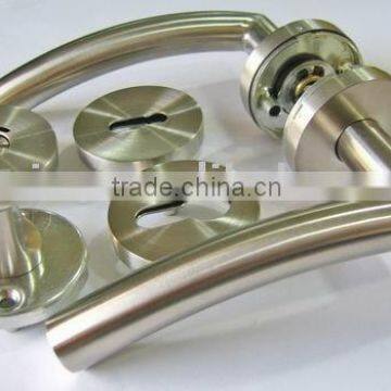 Stainless steel tube lever handle