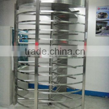 full height Turnstile gate works with door access control or fingerprint(CE and ISO 9001-2008 approved)