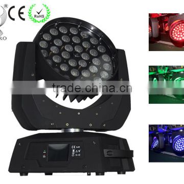 led stage beam light RGBW 4in1 36*10W LED zoom moving head light