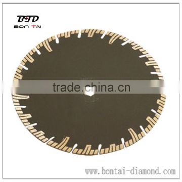 Diamond T segment Dry & wet cutting blade with Fast smooth cutting,long life.