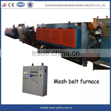 Industrial mesh conveyor belt continuous queching heat treatment furnace for sale