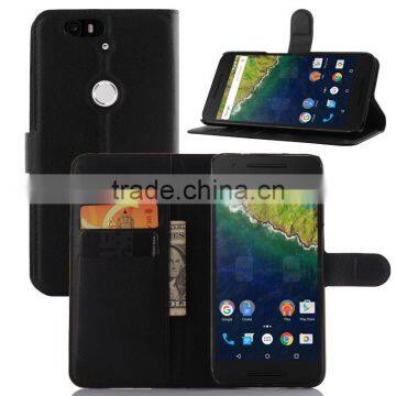 Quality COW SKIN TEXTURE Soft Wallet Stand PU Leather Case For HUAWEI NEXUS 6P angler FLIP LEATHER CASE