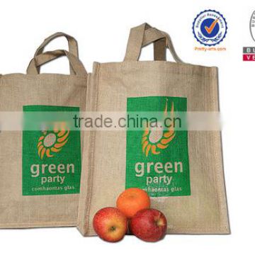 2014 new best selling good quality custom printed jute shopping bag wholesale