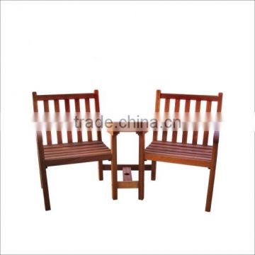 High quality best selling eco friendly Set of Natural Wood Connected Bench & Table from Viet Nam