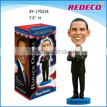 2017 Obama Bobble head resin figure craft figurine statue