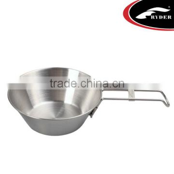 Outdoor Stainless Steel Folding Bowl