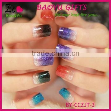 Hot Selling gradient color nail sticker for girls, Gradient nail stick Fashion Nail art Decals