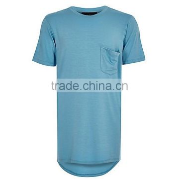 Boys blue pocket plain long t-shirts