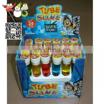 Cucstomized logo test tube joke slime toy