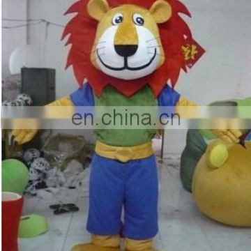 2015 new fur mascot adult lion mascot costume