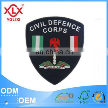 Garment name woven badge patch China manufacturer