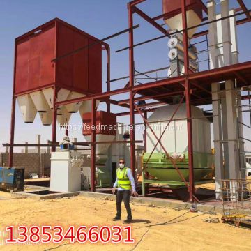 2020 sale 1-3T/H pig chicken feed pellet processing machine plant , pellet feed production line