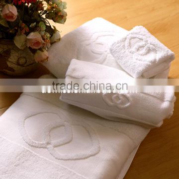 Egyption Cotton 5 star Hotel Embossed logo terry towel set
