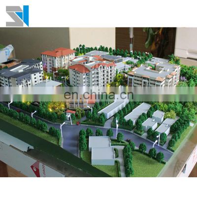 House plan layout in scale model builder/ Architectural maquette/Real estate model