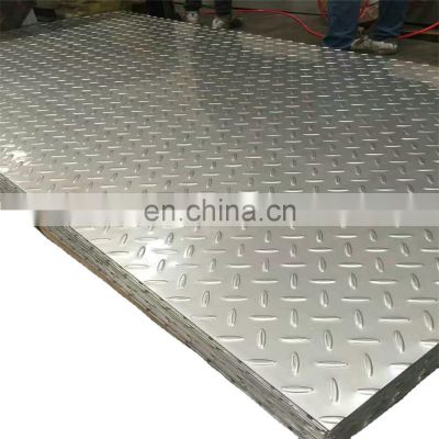 Embossed anti slip 304 stainless steel checkered diamond plate