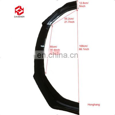 Honghang Auto Parts Front Lips, ABS Material Carbon Fiber Color Universal Type A Front Bumper Lips Splitter For All Car
