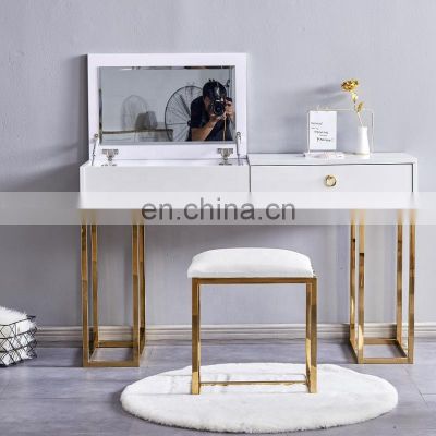 2021 Modern Luxury Dresser with Mirror Dressing Table Set for Bedroom Furniture