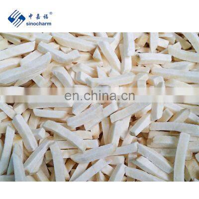 Sinocharm BRC A approved  IQF  6*6/9*9/10*10 Natural length Potato Strips Frozen Potato