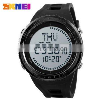 SKMEI 1342 Most Hot New Design Compass Function Digital Sport Wristwatch For Men With Alarm World Time Count Down Stop Watch