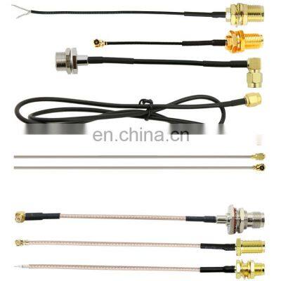 OEM RF jumper coaxial pigtail ipx cable 1.13/RG174/RG178/RG316/RG58/LMR200/LMR400 with UFL/TNC/BNC/IPX SMA Connector Cable